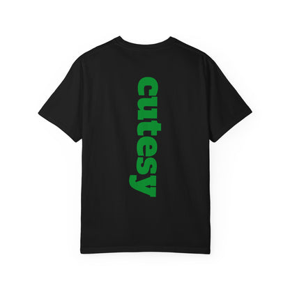 Cutesy Comfort Colors® Garment-Dyed Tee — Monogram Front & Vertical Back Print