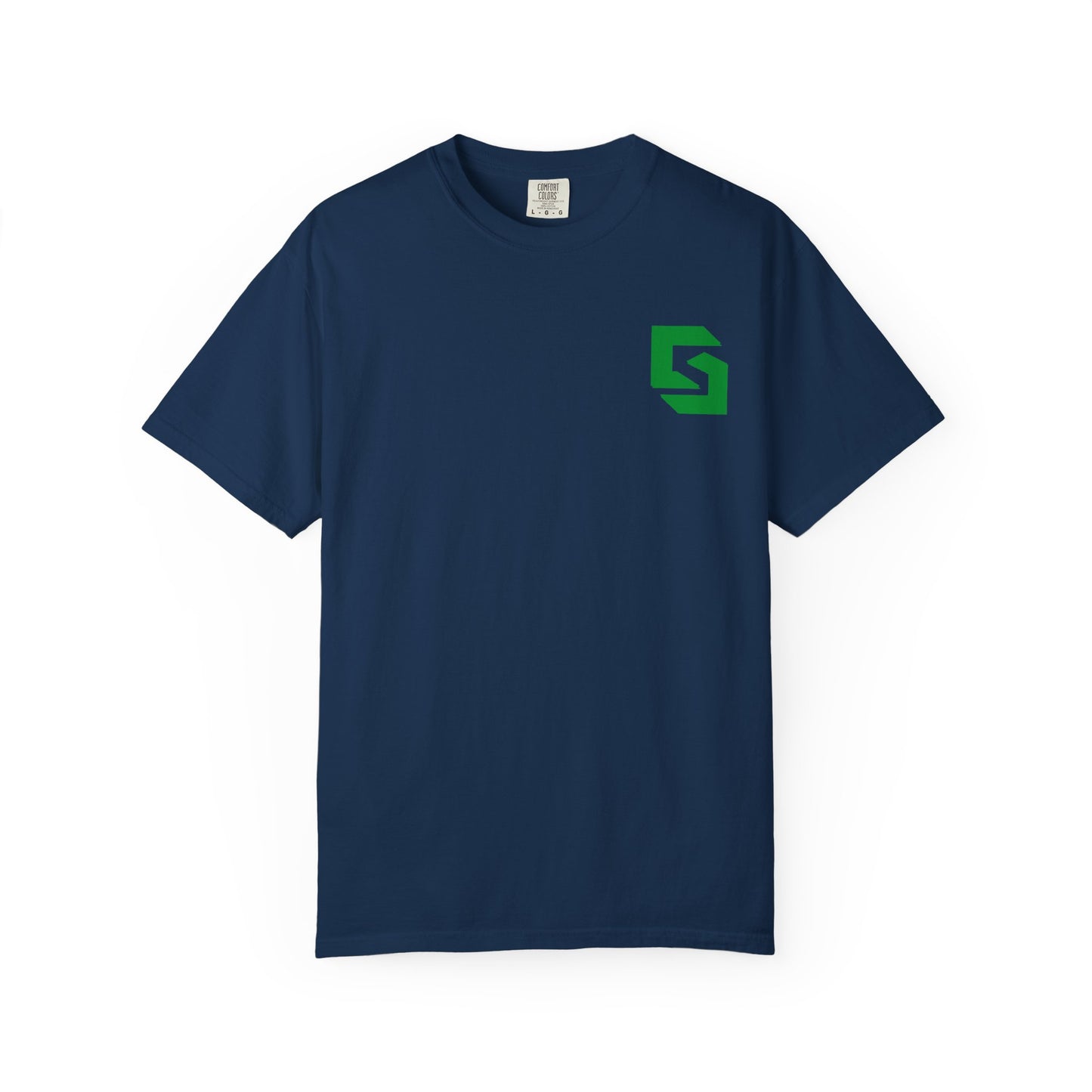 Cutesy Comfort Colors® Garment-Dyed Tee — Monogram Front & Vertical Back Print